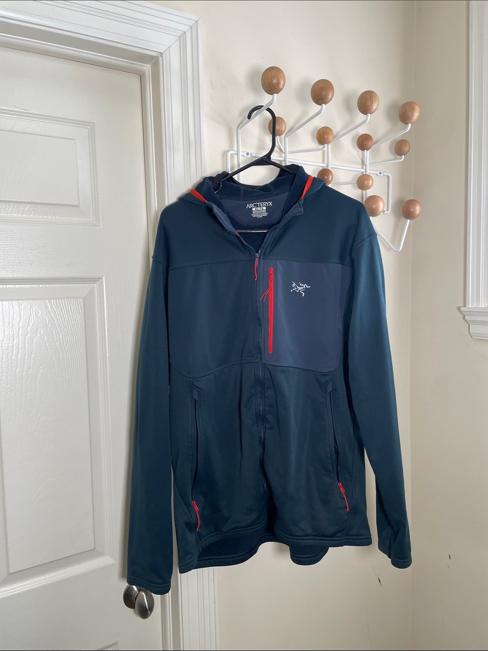 Arc'Teryx - Fortez Zip Up Hoodie Outdoor Lightweight Jacket - Navy - XL